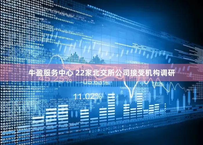 牛盈服务中心 22家北交所公司接受机构调研