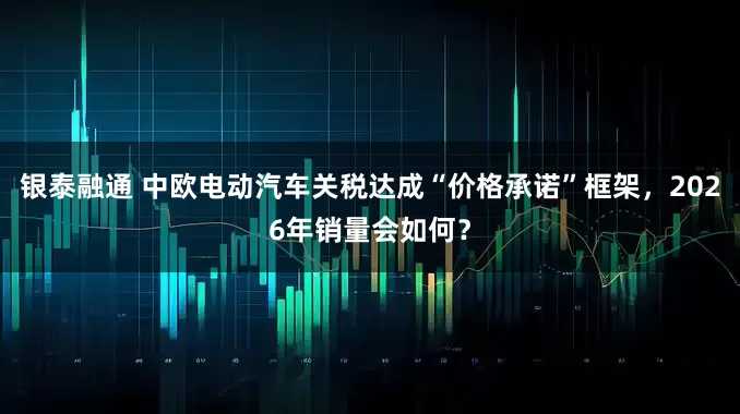 银泰融通 中欧电动汽车关税达成“价格承诺”框架,2026年销量会如何?
